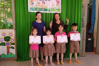 Trường mẫu giáo Hoa Ngọc Lan tổ chức hội thi ” Nét vẽ xanh” cấp trường.